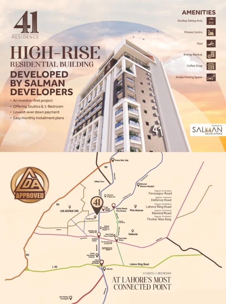 residence 41 by salman developers address map location
